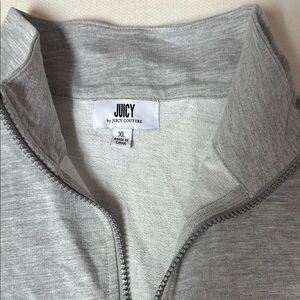 NWT Juicy Couture Light Gray Zip-Up Dress.